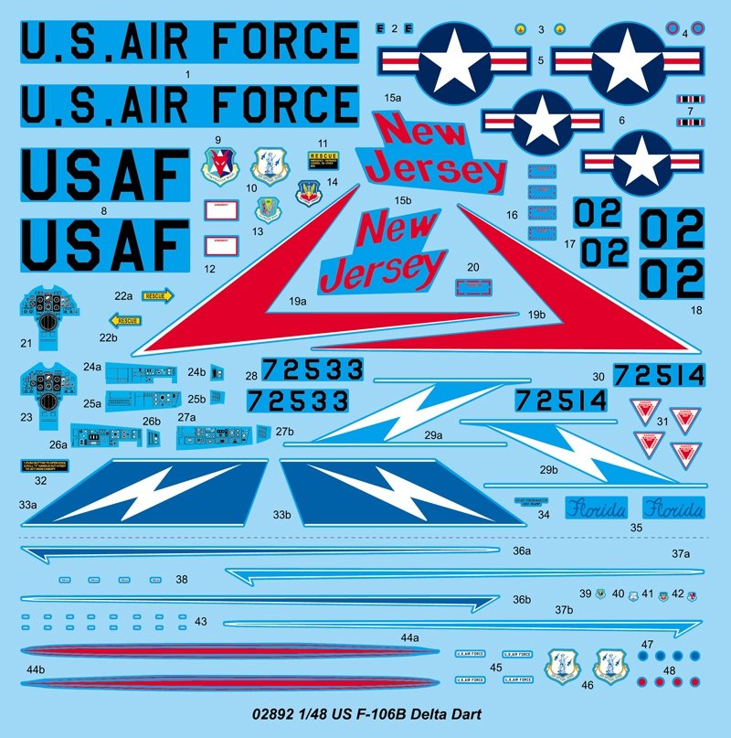 Trumpeter 02892 F-106B Delta Dart 1/48 – immagine 4