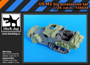 Ensemble d&amp;#39;accessoires Black Dog T35034 US M2 (grand format) 1/35
