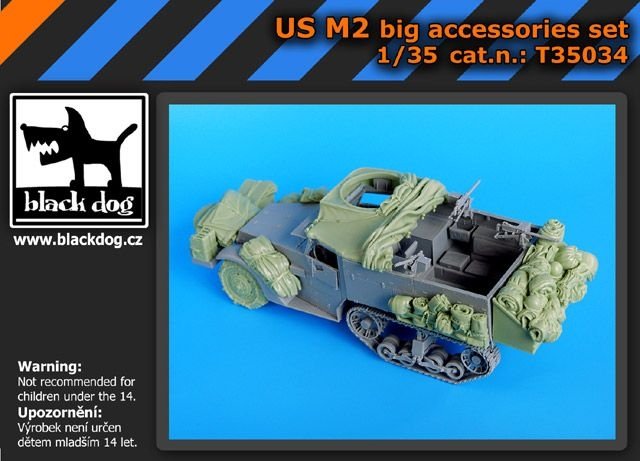 Ensemble d&amp;#39;accessoires Black Dog T35034 US M2 (grand format) 1/35