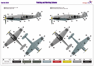 Maquettes Wingsy D5-09 MESSERSCHMITT Bf 109 E-1 et E-3 Legion Condor 1/48 – image 18