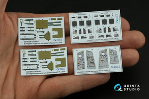 Intérieur coloré imprimé en 3D sur papier décalcomanie pour Eurofighter biplace Quinta Studio QD48307 (Revell) 1/48 – immagine 5