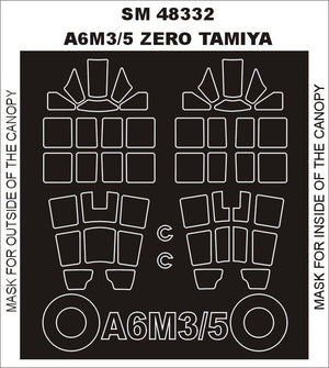 Montex SM48332 A6M3/3a/5 ZÉRO TAMIYA