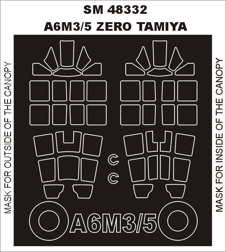 Montex SM48332 A6M3/3a/5 ZÉRO TAMIYA