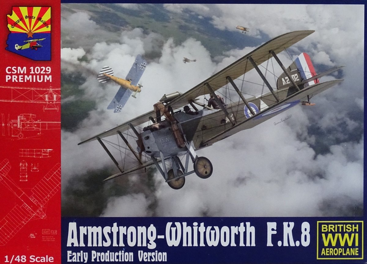 Maquette Cooper State Models K1029P Premium Armstrong-Whitworth FK8 Première version 1/48