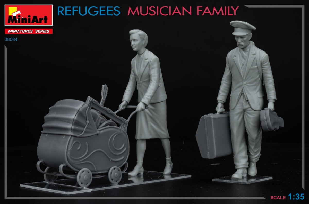MiniArt 38084 RÉFUGIÉS. FAMILLE MUSICIEN 1/35 – Bild 3