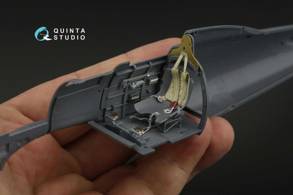 Quinta Studio QD32201 Macchi MC.202 Folgore Early Intérieur coloré et imprimé en 3D sur papier décalque (Italeri) 1/32 – image 5