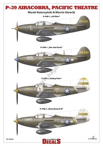 Kagero KD72008 P-39 Airacobra, Théâtre du Pacifique 1/72