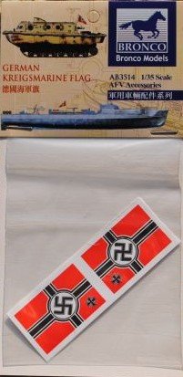 Bronco AB3514 Drapeau Krigsmarine allemand 1/35