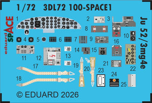 Eduard 3DL72100 Junkers Ju 52/3mg4e Space Set for AIRFIX 1/72