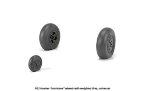 Roues de Hawker Hurricane Armory Models AW32403 avec pneus lestés 1/32 – image 3