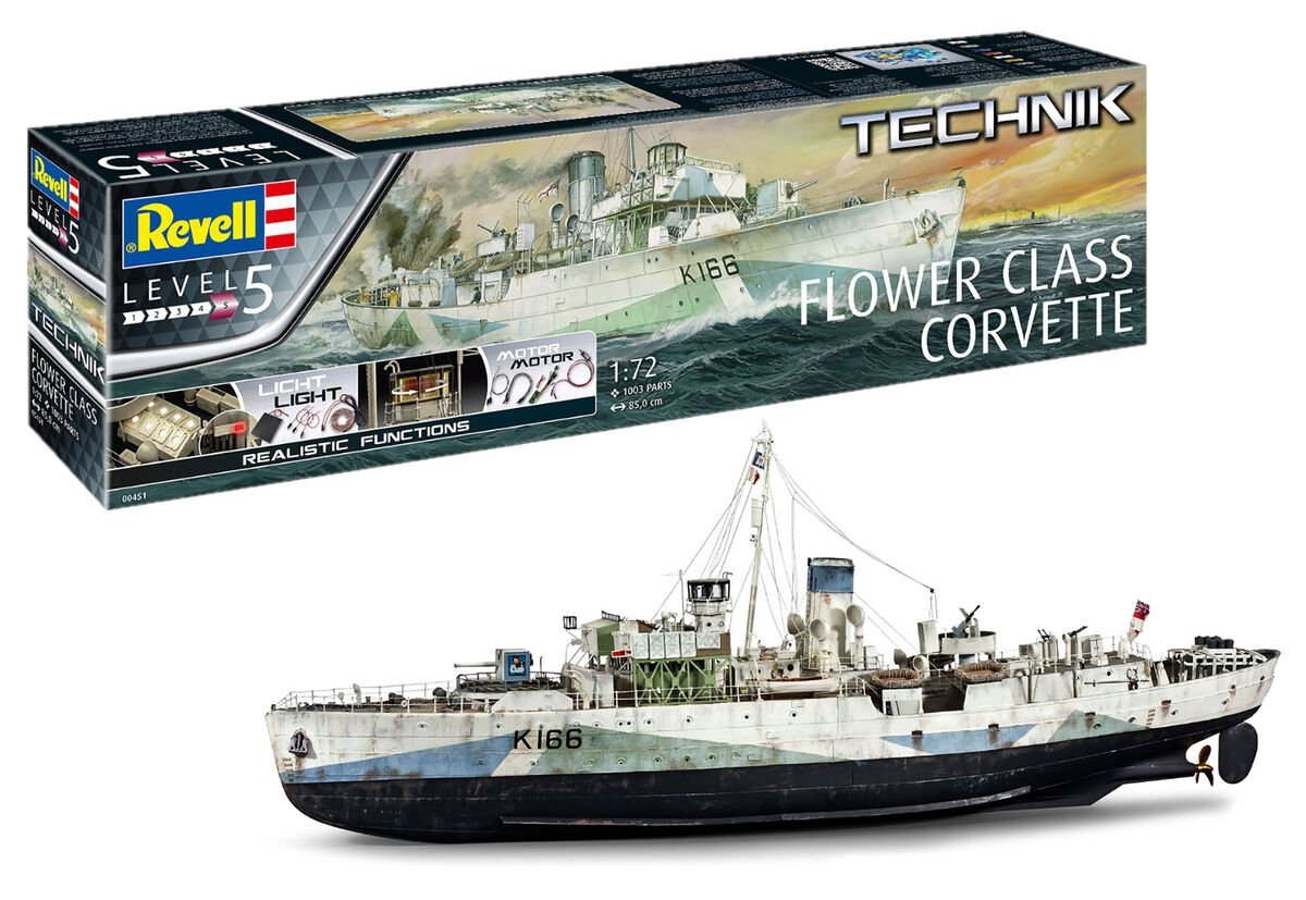 Revell 00451 Corvette Flower Class Technik 1/72 