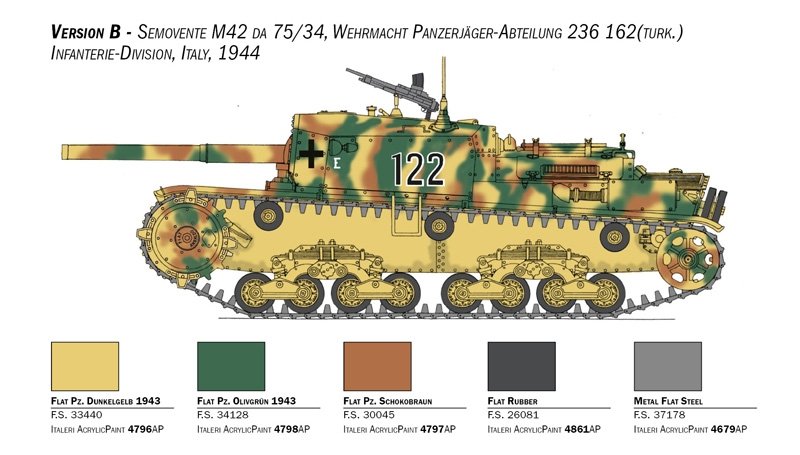 Italeri 6584 Semovente M42 de 75/34 1/35 – imagen 5
