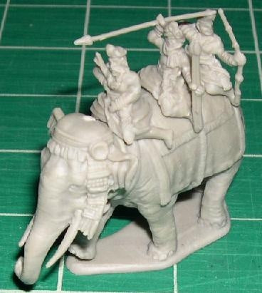 Hat 8142 Indian Elephants - makes 2 Elephants w/Crew 1/72