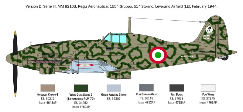 Italeri 2519 Macchi C.205 Veltro 1/32 – image 14