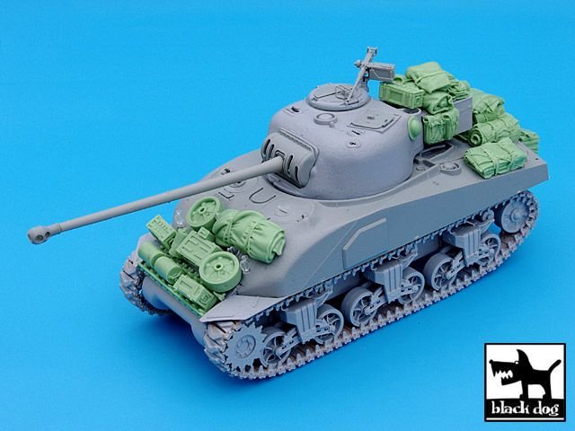 Ensemble d&amp;#39;accessoires Black Dog T35029 pour Sherman Firefly britannique au 1/35 – image 4