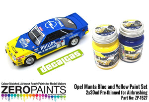 Zero Paints ZP-14527 Opel Manta - Coffret de peinture bleue et jaune 2 x 30 ml