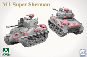 Takom 2205W M4A1 (76w) HVSS + M1 Super Sherman + Coffret de figurines de char Sherman de l&amp;#39;armée américaine, édition limitée 1/35  – image 8
