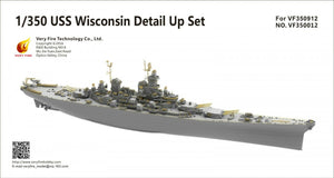 Kit de détail Very Fire VF350012 USS Wisconsin BB-64 pour VF350912 au 1/350