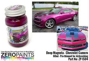Peinture métallisée magenta foncé Zero Paints ZP-1504 - Chevrolet Camaro 60 ml