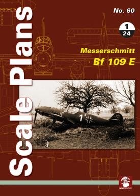 MMP Books 58174 Plans à l&amp;#39;échelle n° 60 : Messerschmitt Bf 109 E au 1/24