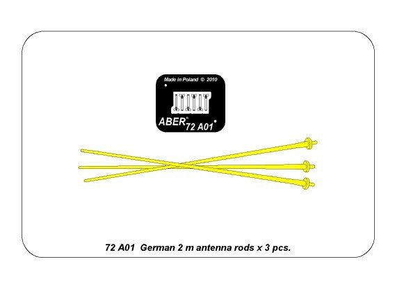 Antennes allemandes Aber 72A01 de 2 m x3 pièces 1/72 – immagine 3
