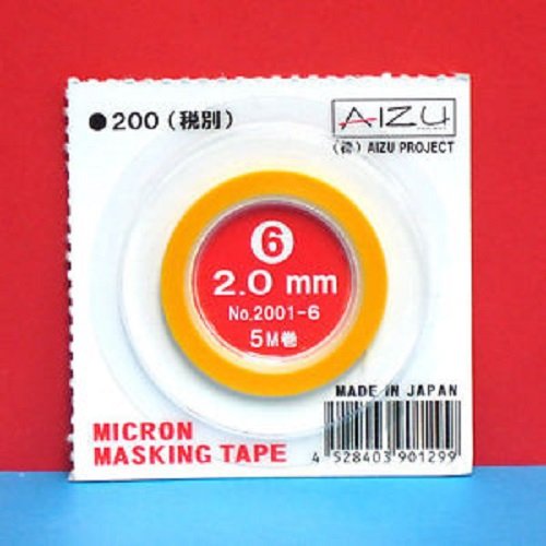 Ruban de masquage Aizu 2001-6 microns (2,0 mm)