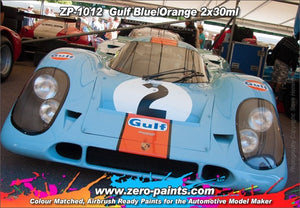 Peintures Zero Paints ZP-1012 Bleu Golfe et Orange 2 x 30 ml – image 2