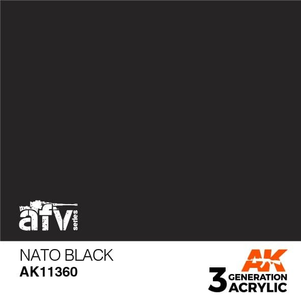 AK Interactive AK11360 OTAN Noir 17 ml