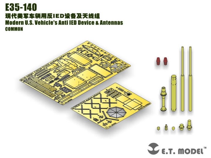 Dispositif anti-IED et antennes pour véhicule américain ET Model E35-140, échelle 1/35 – Bild 2