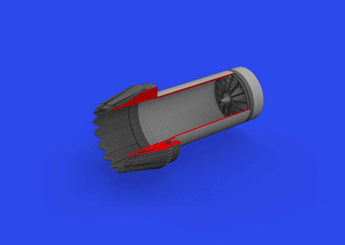 Eduard 648860 Tuyère d&amp;#39;échappement F-35A IMPRESSION TAMIYA 1/48 – immagine 3