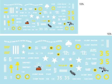 Star Decals 72-A1017 M67 Zippo. 1er bataillon de chars, char lance-flammes M67A2, échelle 1/72 – Bild 3
