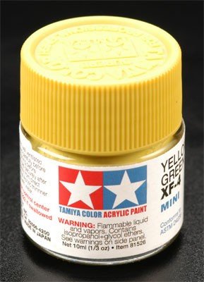 Peinture acrylique Tamiya XF4 Jaune Vert (81704) 10 ml – immagine 2