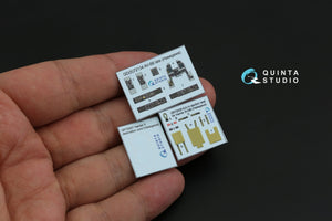 Intérieur coloré imprimé en 3D sur papier décalcomanie Quinta Studio QD72134 AV-8B (Hasegawa) à l&amp;#39;échelle 1/72 – image 3