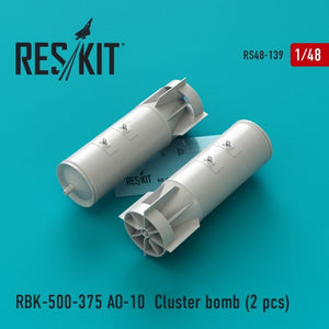 RESKIT RS48-0139 RBK-500-375 AO-10 Bombe à fragmentation (2 pièces) 1/48