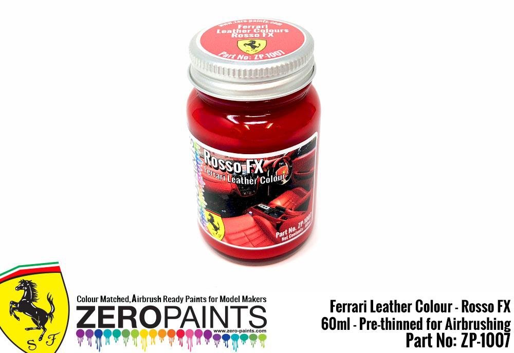 Peinture pour cuir Zero Paints ZP-1007ROSSOFX Ferrari Rosso FX 60 ml