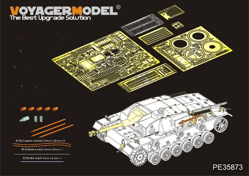 Voyager modèle PE35873 WWII allemand StuG.III Ausf.C/D Basic pour DRAGON 1/35