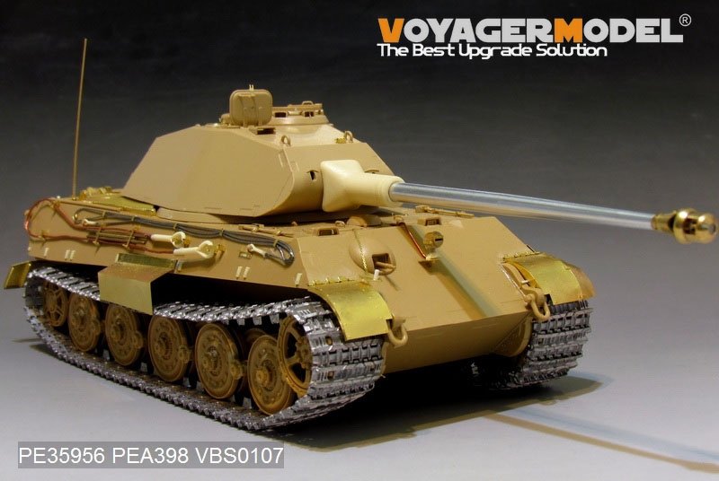 Maquette Voyager PE35956 Char King Tiger allemand de la Seconde Guerre mondiale (tourelle Porsche) pour MENG TS-037 au 1/35 – Bild 2
