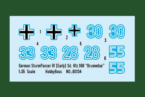 Hobby Boss 80134 SturmPanzer IV allemand début Sd. Kfz.166 Brummbar – Bild 3