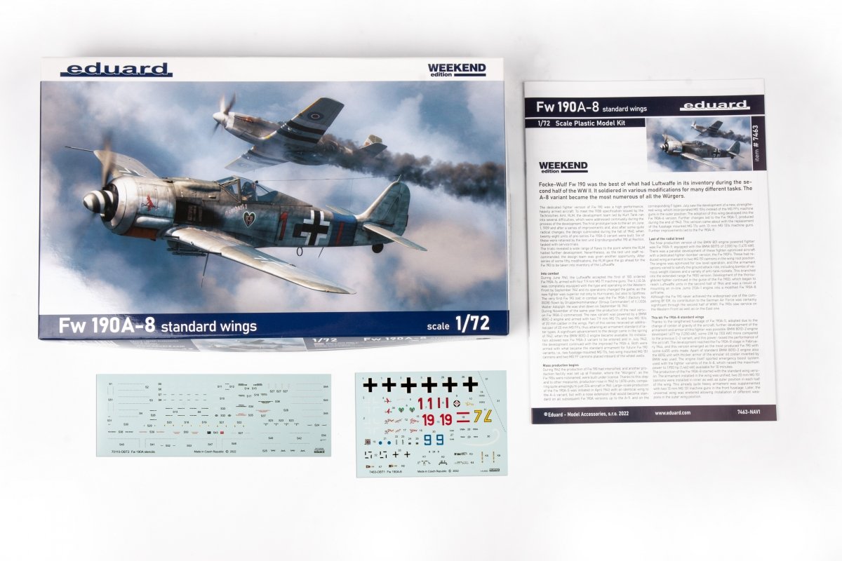 Eduard 7463 Fw 190A-8 ailes standard 1/72 – immagine 3
