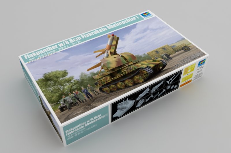 Trumpeter 09532 Flakpanther avec Flakrakete Rheintochter I 8,8 cm 1/35 – image 2