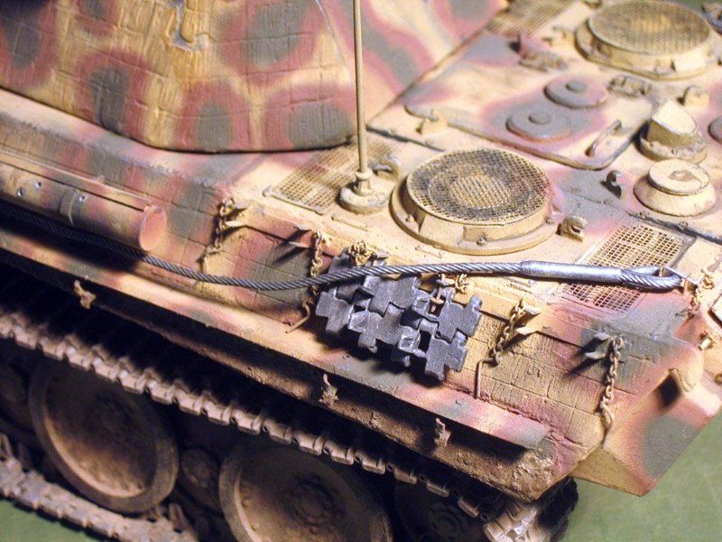 Câble de remorquage Eureka XXL ER-2501 pour char Pz.Kpfw.V Panther Ausf.G à l&amp;#39;échelle 1/25 – image 5
