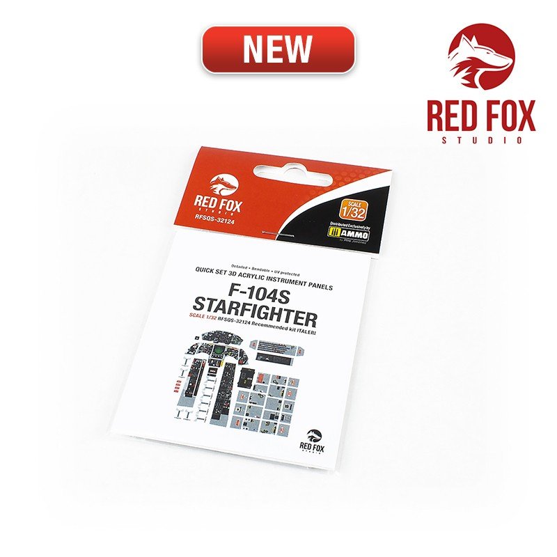 Red Fox Studio QS-32124 F-104S Starfighter (pour kit Italeri) 1/32