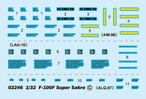 Trumpeter 02246 F-100F Super Sabre 1/32 – imagen 19