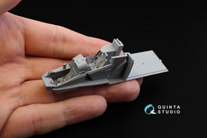 Intérieur imprimé en 3D et coloré sur papier décalcomanie Quinta Studio QD72019 Mi-24V OTAN (pour kit Zvezda) 1/72 – image 5