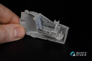 Intérieur imprimé en 3D et coloré sur papier décalcomanie Quinta Studio QD48305 AV-8B (Hasegawa) à l&amp;#39;échelle 1/48 – image 14