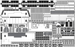 Pontos 35005F1 USS CV-14 Toconderoga 1944 Ensemble détaillé (1/350)  – image 18
