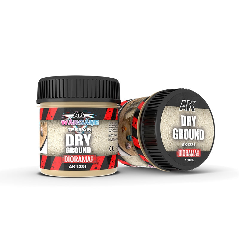AK Interactive AK1231 DRY GROUND – WARGAME TERRAINS 100ML