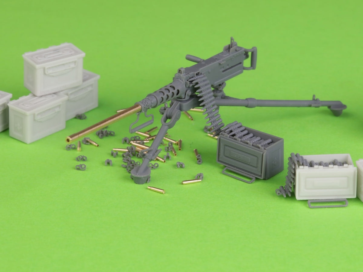 Maquette Master GM-35-064 Browning M2HB calibre .50 (12,7 mm) - Mitrailleuse M3 sur trépied - Seconde Guerre mondiale (avec boîte de munitions M2) 1/35 – imagen 2