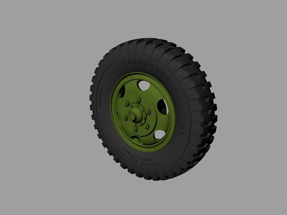 Panzer Art RE35-529 M35&amp;M109 trucks road wheels (Goodyear) 1/35