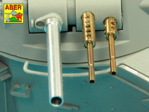 Armement Aber 35L-274 pour automitrailleuse légère française AML-60-7 : 2 canons Macxhine de 7,62 mm, 1 mortier de 90 mm à l&amp;#39;échelle 1/35. – immagine 4